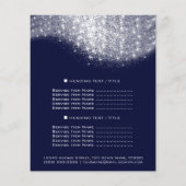 Glitter Confetti Prijzen Zilver Grijs Wit Blauw Ma Flyer (Achterkant)
