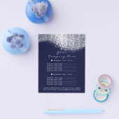 Glitter Confetti Prijzen Zilver Grijs Wit Blauw Ma Flyer (Enkel)