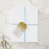 Glitter Confetti Shower | goudwit Cadeaulabel (Met Touw)