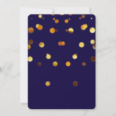 Glitter Confetti Sparkles Blue Bachelorette Kaart (Achterkant)