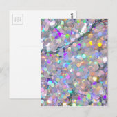 Glitter Confetti Sparkles Briefkaart (Voorkant / Achterkant)