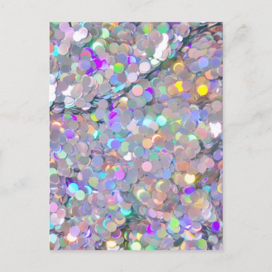 Glitter Confetti Sparkles Briefkaart (Voorkant)