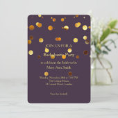 Glitter Confetti Sparkles Red Bachelorette Kaart (Staand voorkant)