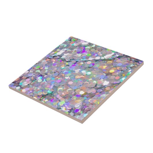 Glitter Confetti Sparkles Tegeltje (Zijkant)