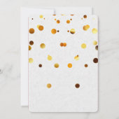 Glitter Confetti Sparkles White Bachelorette Kaart (Achterkant)