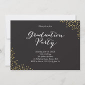 Glitter Confetti Sprinkle 2 Foto Afstuderen White Kaart (Achterkant)