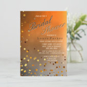 Glitter Confetti sunset Vrijgezellenfeest Weddensc Kaart (Staand voorkant)