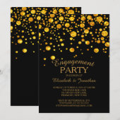 Glitter Confetti verlovingsfeest Kaart (Voorkant / Achterkant)