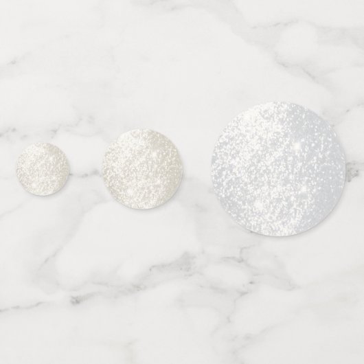 Glitter-Confetti voor goud en witte glitter Confetti (Achterkanten)