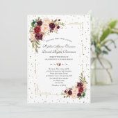 Glitter Confetti Weddenschap Kaart (Staand voorkant)