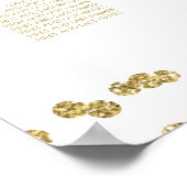 Glitter Confetti White Poster (Hoek)