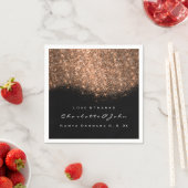 Glitter Copper Black White Servet (Insitu)