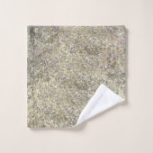 Glitter Crackle Moderne Chic Glam Sparkle Bad Handdoek (Wasdoekje)