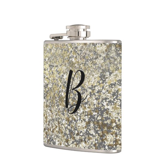 Glitter Crackle Moderne Chic Glam Sparkle Heupfles (Links)