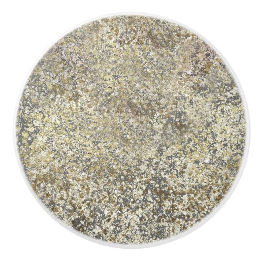 Glitter Crackle Moderne Chic Glam Sparkle Keramische Knop (Voorkant)