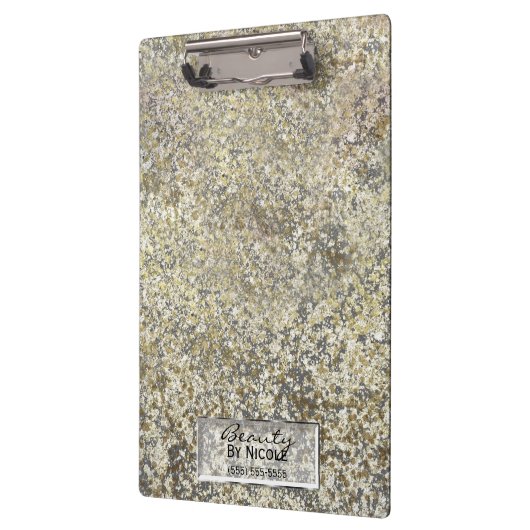 Glitter Crackle Moderne Chic Glam Sparkle Klembord (Links)
