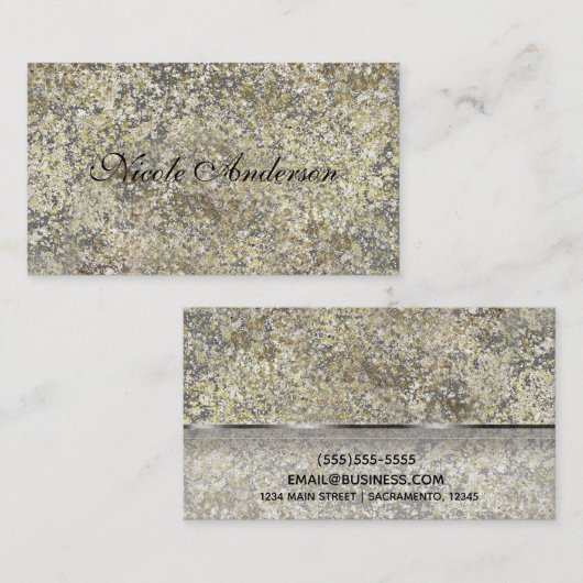 Glitter Crackle Moderne Chic Glam Sparkle Visitekaartje (Voorkant / Achterkant)