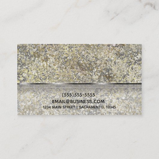 Glitter Crackle Moderne Chic Glam Sparkle Visitekaartje (Achterkant)