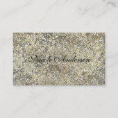 Glitter Crackle Moderne Chic Glam Sparkle Visitekaartje (Voorkant)