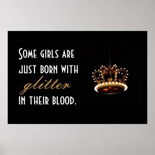 Glitter Crown Poster (Voorkant)