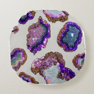 Glitter Crystal Geode Pillow Rond Kussen