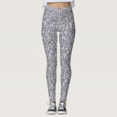 Glitter Crystal Shards Pattern – Sparkling Faceted Leggings (Voorkant)