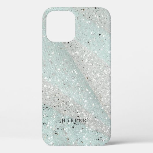 Glitter Custom Name Hoesje-Mate iPhone Case (Achterkant)