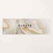 Glitter Custom Name Yoga Mat (Voorkant (horizontaal))