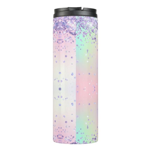 Glitter Custom Retirement Gift for her Thermal Tum Thermosbeker (Achterkant)