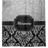Glitter Damask Douchegordijn (Voorkant)