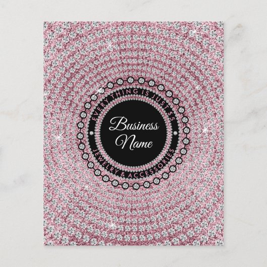 Glitter Dank je wel Flyer (Achterkant)