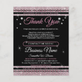 Glitter Dank je wel Flyer (Voorkant)