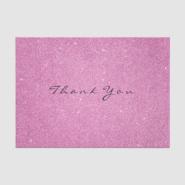 Glitter dank u Fuchsia Roze Rose Favor Wit Tissuepapier