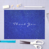 Glitter Dank u kobaltblauw Roos Favor Wit Tissuepapier (Craft)
