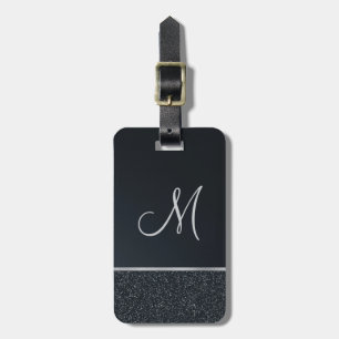 Glitter Dark Grey met Monogram Bagagelabel