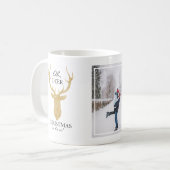 Glitter Deer Oh Deer Kerstmis is hier Koffiemok (Voorkant links)