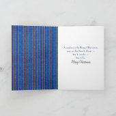 Glitter Deer On Snowflake Design Card Kaart (Binnen)