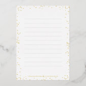 Glitter Delight Folie Diploma Bedankkaart Uitnodiging (Achterkant)