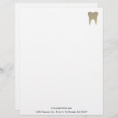 Glitter Dental Letterhead Briefhoofd (Voorkant / Achterkant)