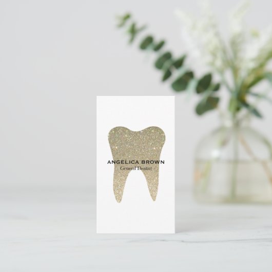 Glitter Dental Visitekaartje (Staand voorkant)