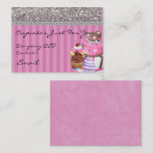 Glitter Design BAKERY-Visitekaartje OOK BLOKKEREN Visitekaartje (Voorkant / Achterkant)