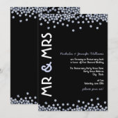 Glitter Diamanten Bruiloft Uitnodigingen (Voorkant / Achterkant)