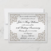 Glitter Diamanten Uitnodiging 60ste Huwelijksjubil (Achterkant)