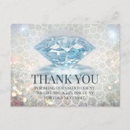 Glitter Diamond Gemstone Jewelry Designer Briefkaart