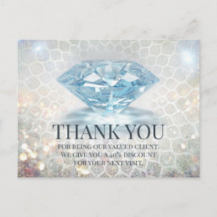 Glitter Diamond Gemstone Jewelry Designer Briefkaart
