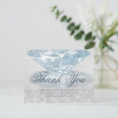 Glitter Diamond Gemstone Jewelry Designer Briefkaart (Staand voorkant)