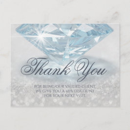 Glitter Diamond Gemstone Jewelry Designer Briefkaart