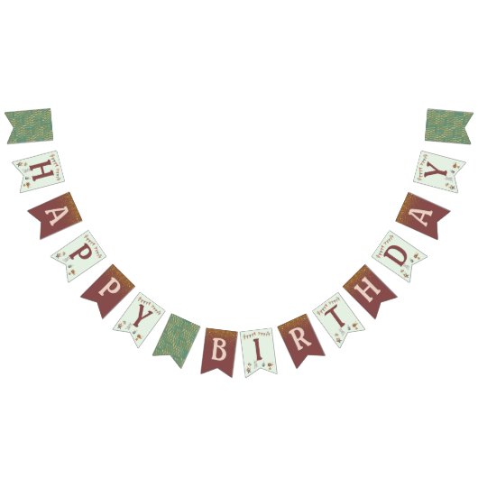 Glitter Dieren Circus Kids Verjaardagsfeestje Vlaggetjes (Alle)