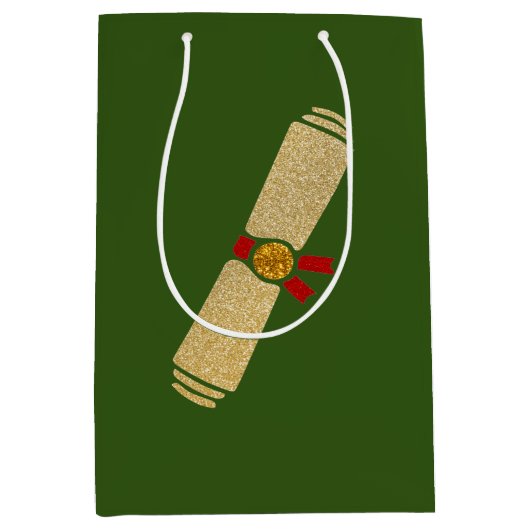 Glitter Diploma Afstuderen Medium Cadeauzakje (Voorkant)