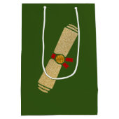 Glitter Diploma Afstuderen Medium Cadeauzakje (Achterkant)